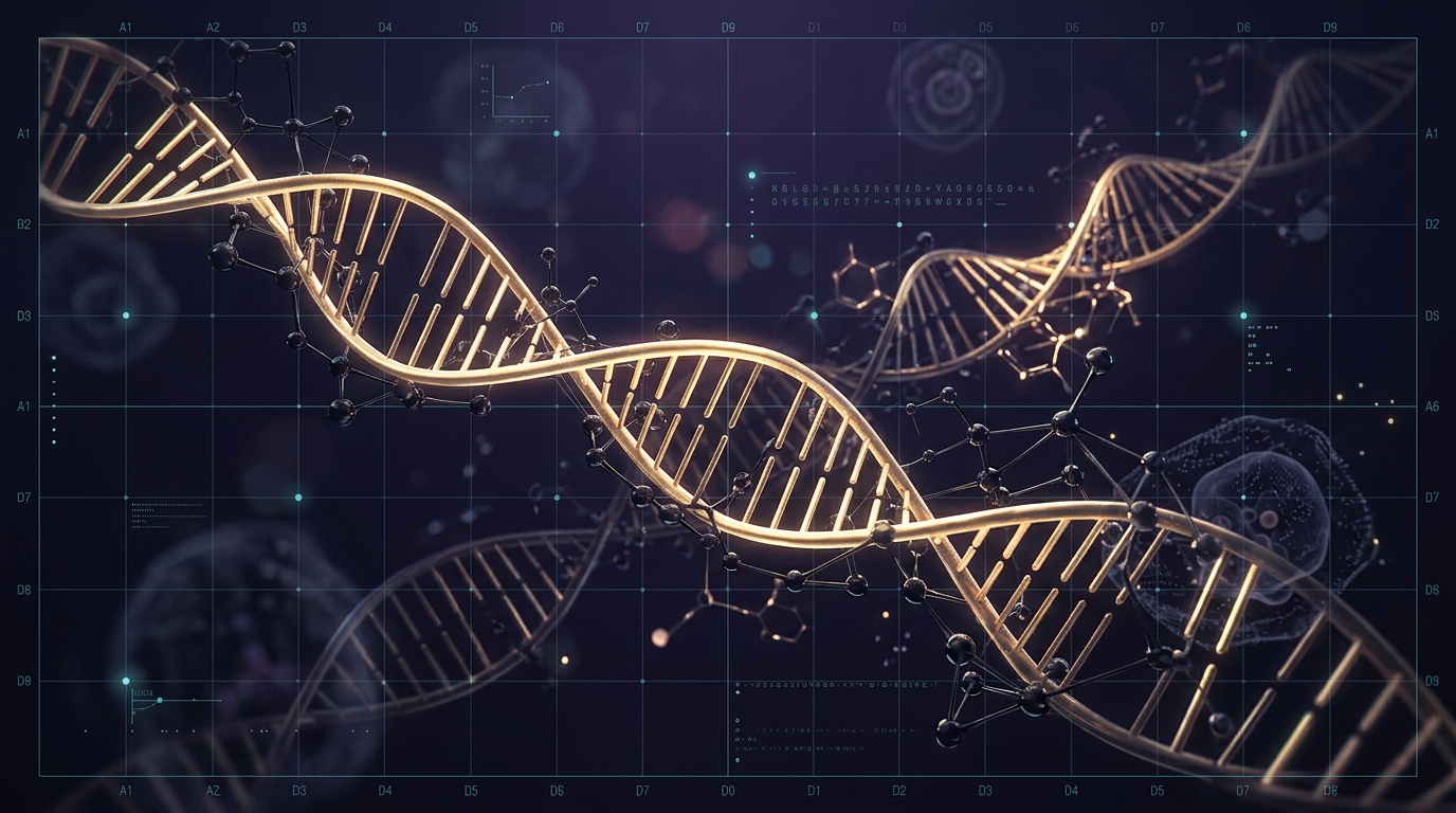 Biotech Molecular Signal Lattice Background